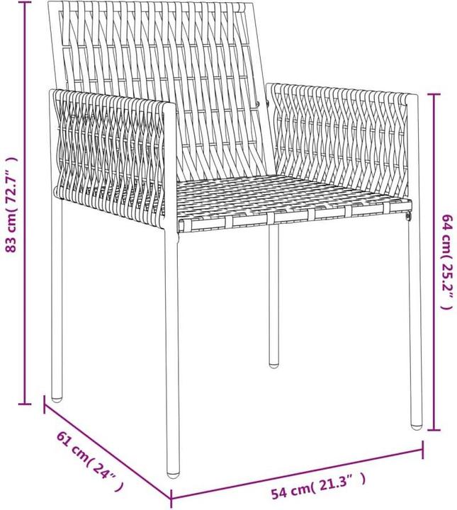 Produktbild vidaXL Gartenstuhl