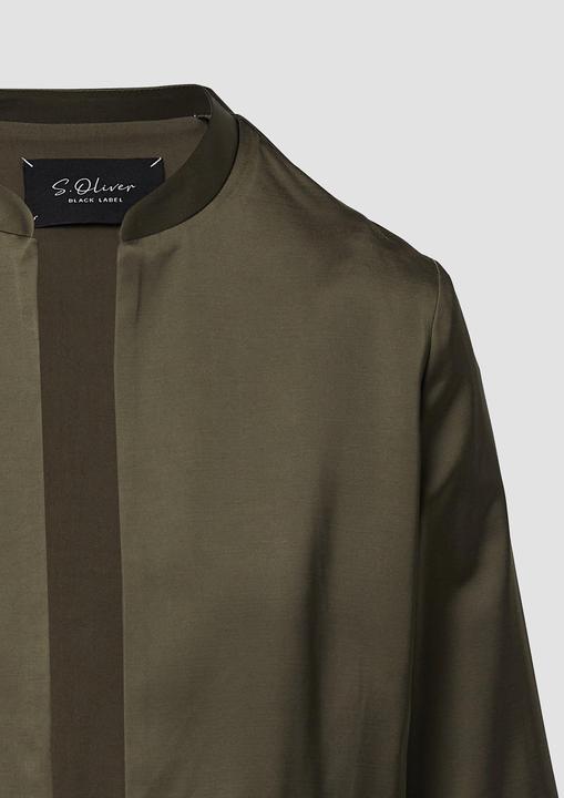 Immagine prodotto s.Oliver Indoor-Jacke Offene Satinjacke mit Elastikbündchen (48)