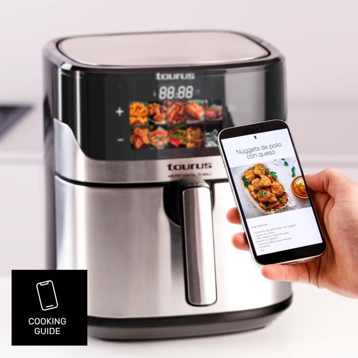 Immagine prodotto Taurus Digitaler Heissluftfritteuse mit 8 Programmen, HD-Display und Wandhalterung