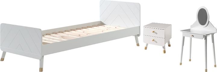 Vipack Set da camera per bambini Billy a 3 pezzi, incluso il tavolino da toilette (Armadi bambini)