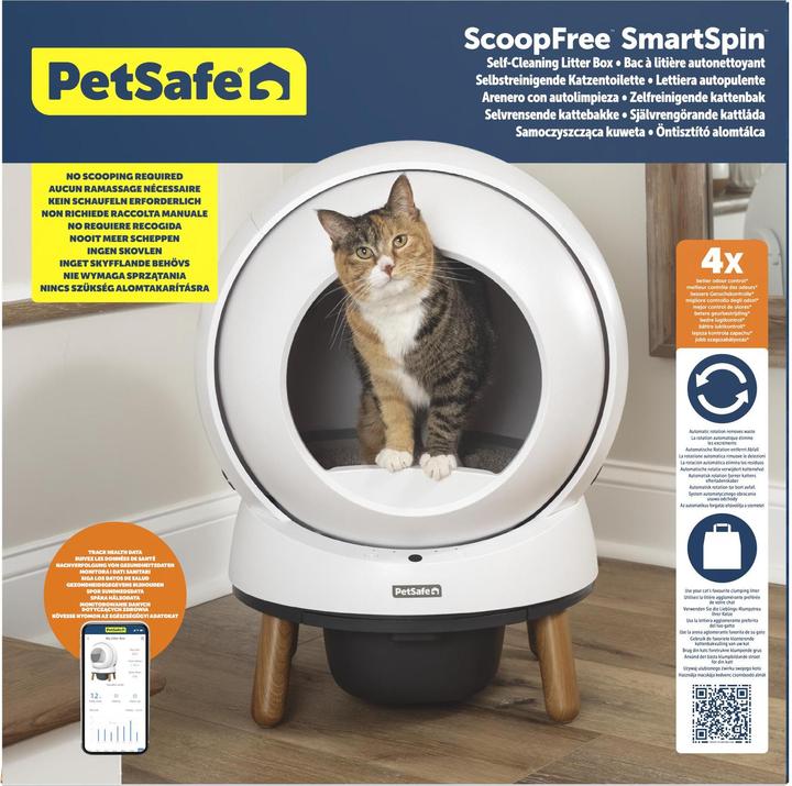 Productafbeelding PetSafe Ecom Smartspin Automatische Kattenbakrobot - (72984917986) (Zelfreinigende kattenbak)