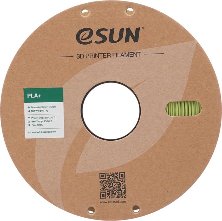 Image du produit eSUN PLA+ Matcha Grün Filament 1.75mm 1Kg (PLA+ LECTURE, 1.75 mm, 1000 g, Vert)