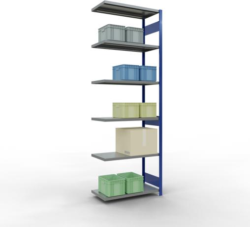 Actual product image Schulte Lagertechnik MULTIplus250 boltless add-on bay system with length bolts