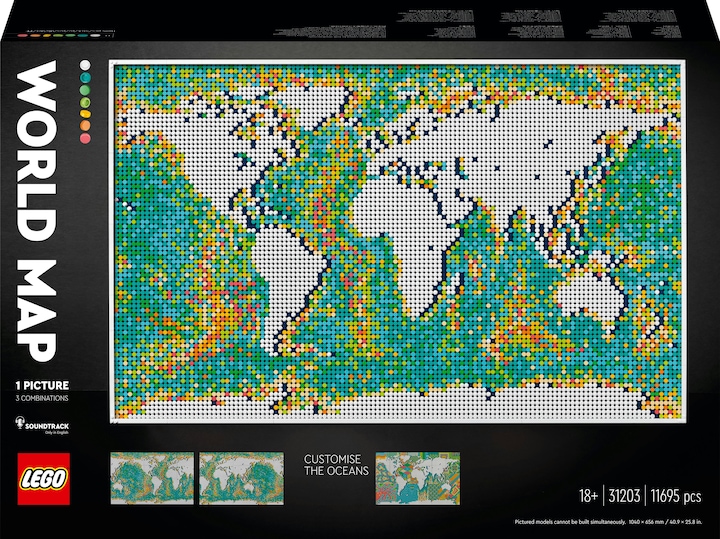 LEGO Carte du monde (31203, LEGO Art, LEGO difficiles à trouver)