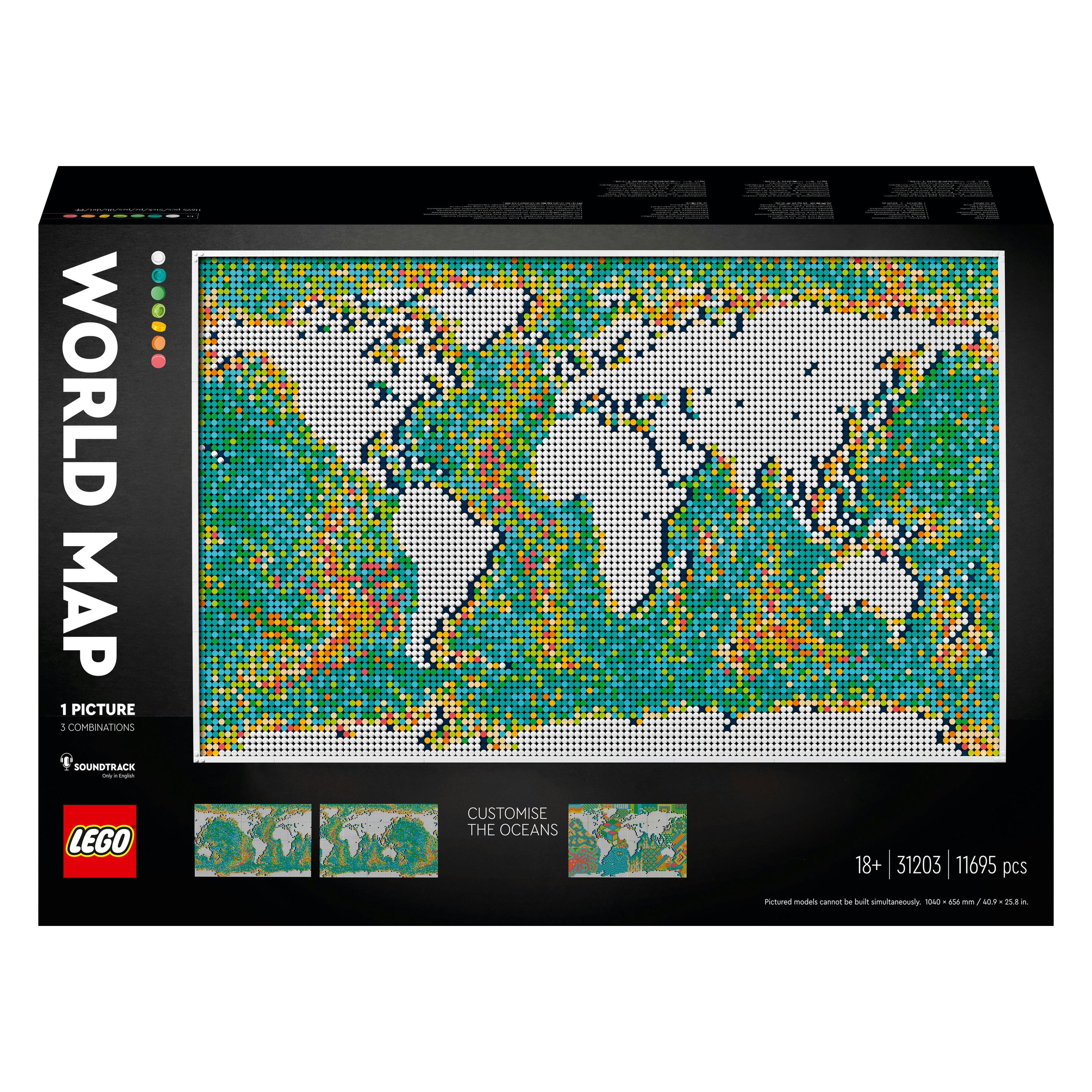 LEGO Weltkarte (31203, LEGO Art, LEGO Seltene Sets) (31203)