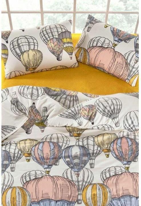 Produktbild BigBuy Bettbezug-Set Senf King size 3 Stücke (220 x 240 cm, 60 x 60 cm)