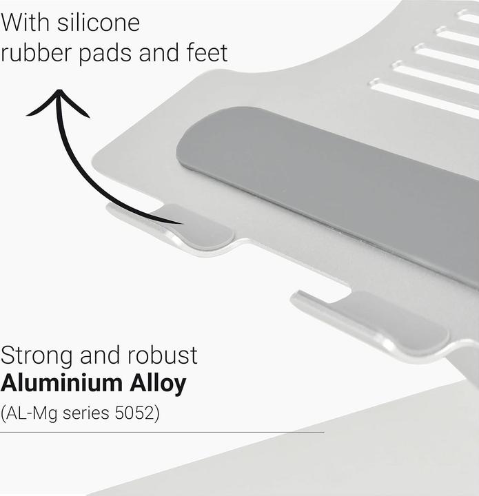 Actual product image Desq Fully Adjustable USB-C Docking Stand with Power Delivery and HDMI