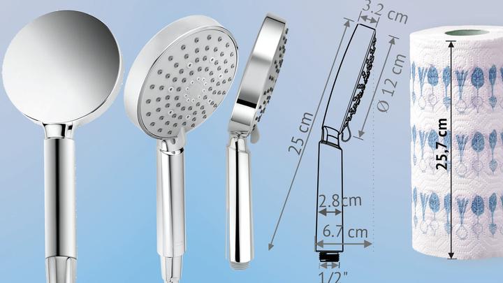 Actual product image aquaclic EcoSpa 4-jet shower head (10 l/min)