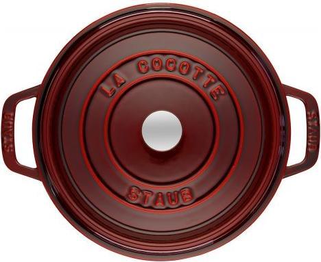 Actual product image Staub Roaster dark red (22 cm, Casserole + Stewpot, Cast iron)