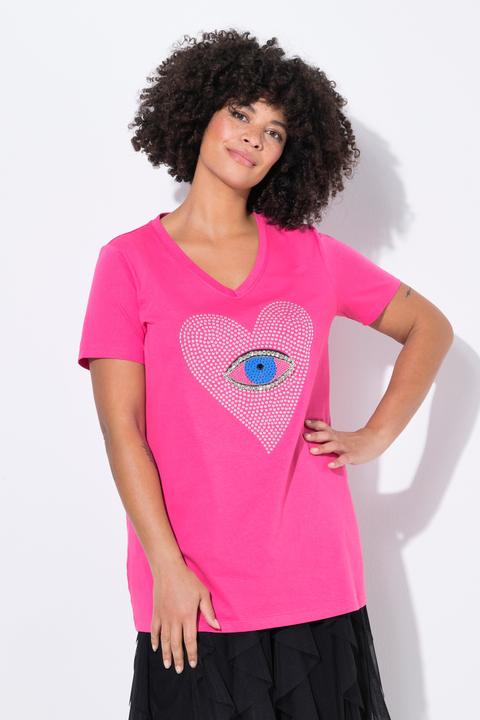 Produktbild Angel of Style T-Shirt, Herz-Auge mit Ziersteinchen, Halbarm (56)