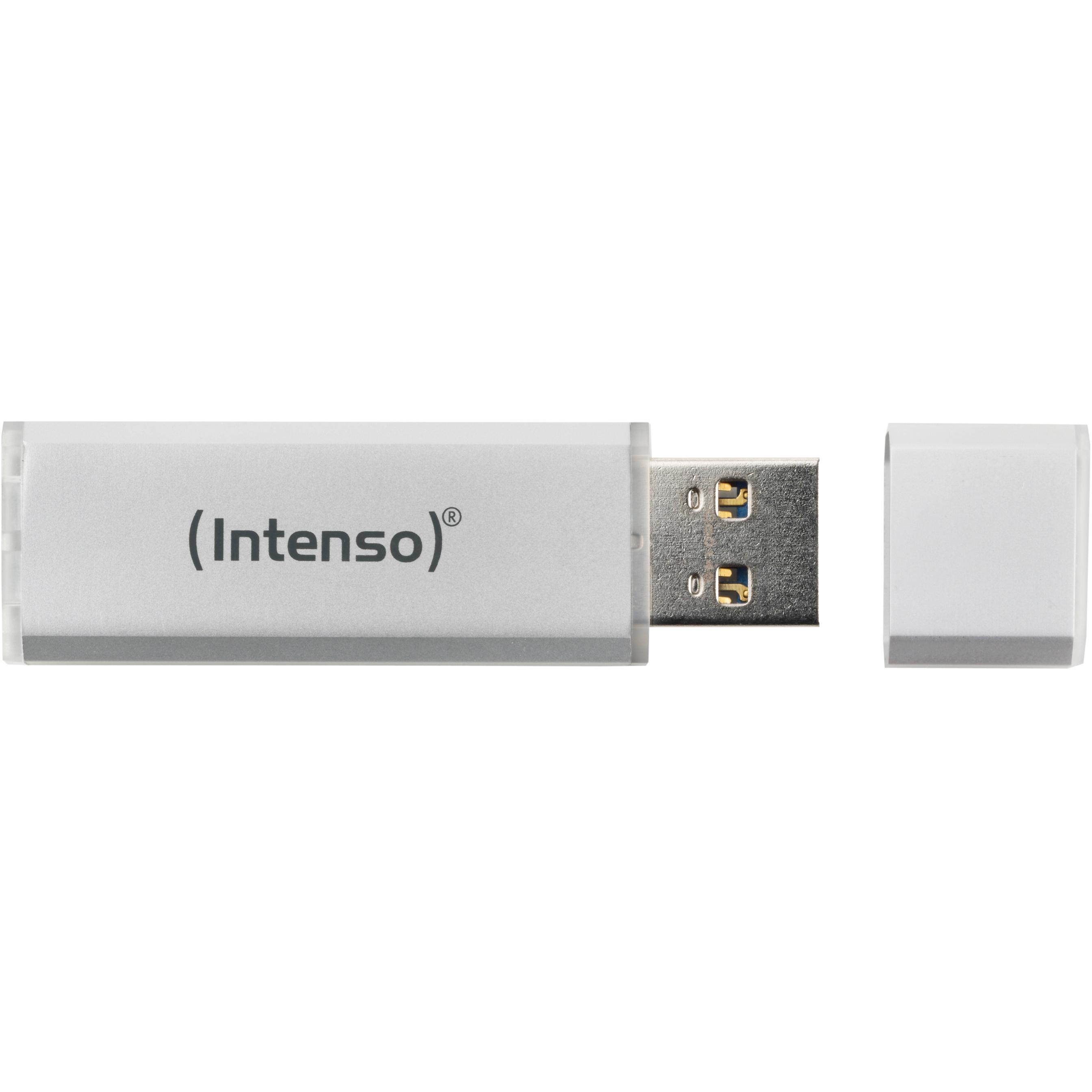 Thumbnail - Intenso AluLine (4 GB, USB-A, USB 2.0), USB Stick, Silber