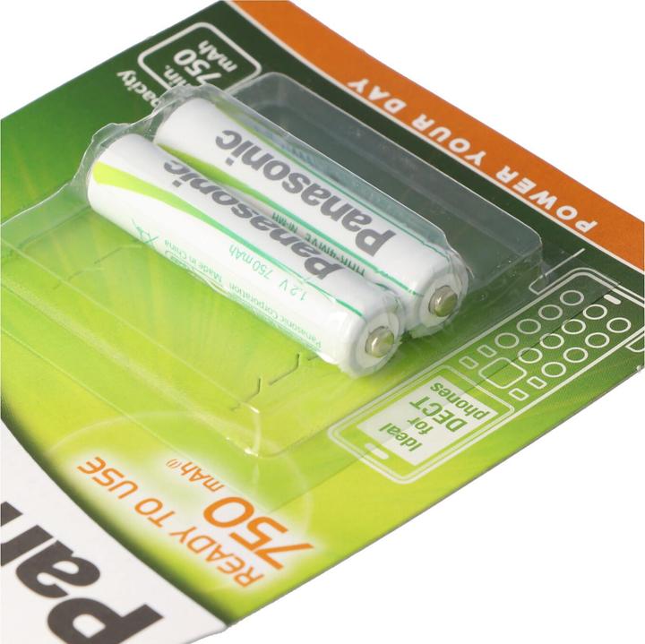 Productafbeelding Panasonic Oplaadbare DECT (2 Pcs., AAA, 750 mAh)