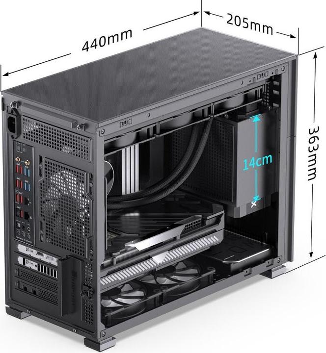 Actual product image Jonsbo D31 Mesh Screen (DTX, Mini-ITX, mATX)