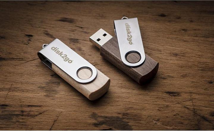 Image du produit Disk2go Bois (64 Go, USB-A)