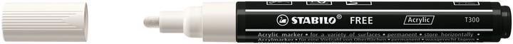 Actual product image STABILO Acrylic marker - FREE Acrylic - T300 bullet tip 2-3mm - single pen - white (White, 3 mm, 1 x)