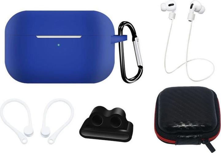Actual product image Hurtel Silicone Case Set for AirPods Pro 2 / AirPods Pro 1 + Case / Ear Hook / Neck Strap / Watch Strap Hol (Headphone sleeve)
