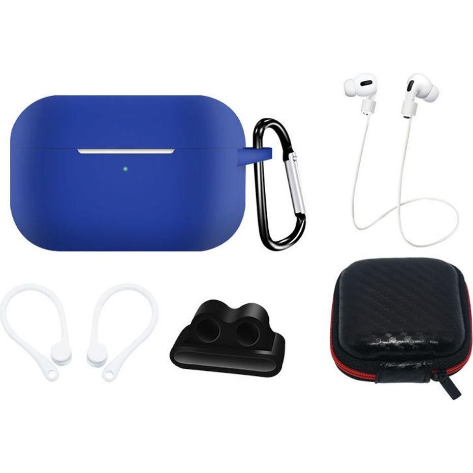 Hurtel Silikonhüllen-Set für AirPods Pro 2 / AirPods Pro 1 + Hülle / Ohrbügel / Umhängeband / Uhrenarmbandh (Kopfhörer T...