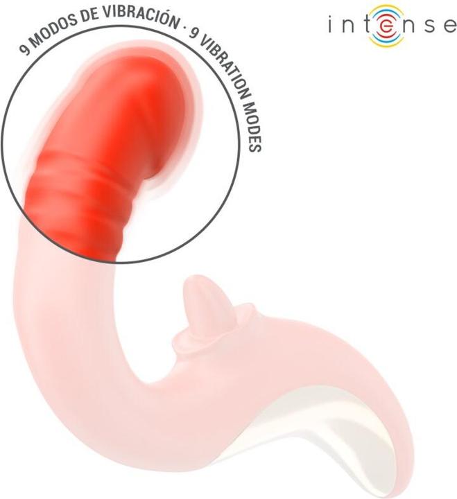 Produktbild Intense Paulina Vibrator Und Stimulator In U-Form Rot