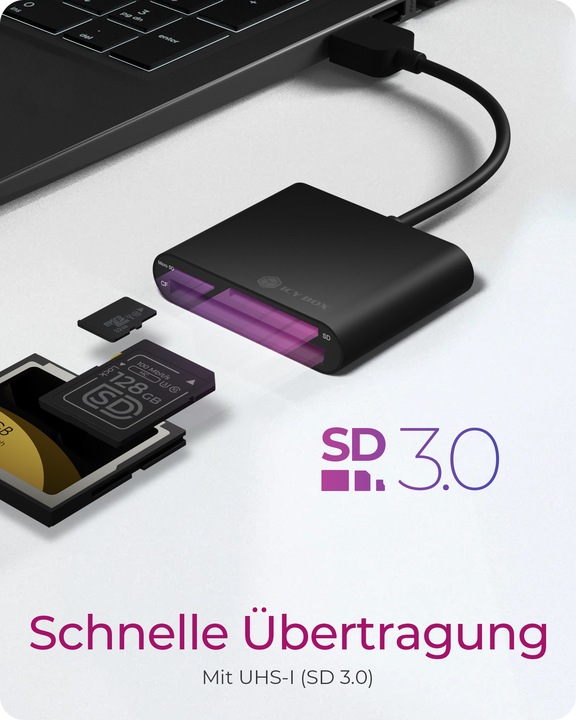 Produktbild Icy Box IB-CR301-U3, USB3.0 Multi-Kartenl. (USB 3.0)