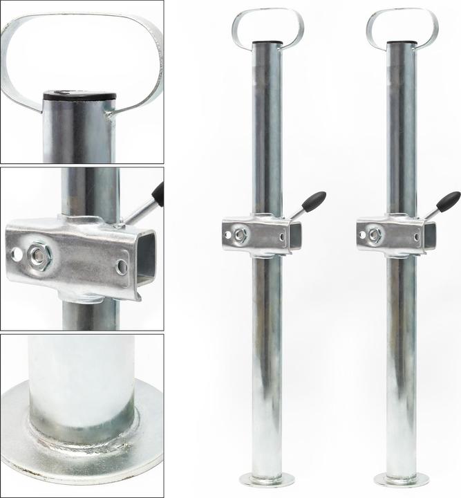 Image du produit Wiltec Abstellstütze mit Klemmschelle 700mm Anhänger Stützen Abstellstützen