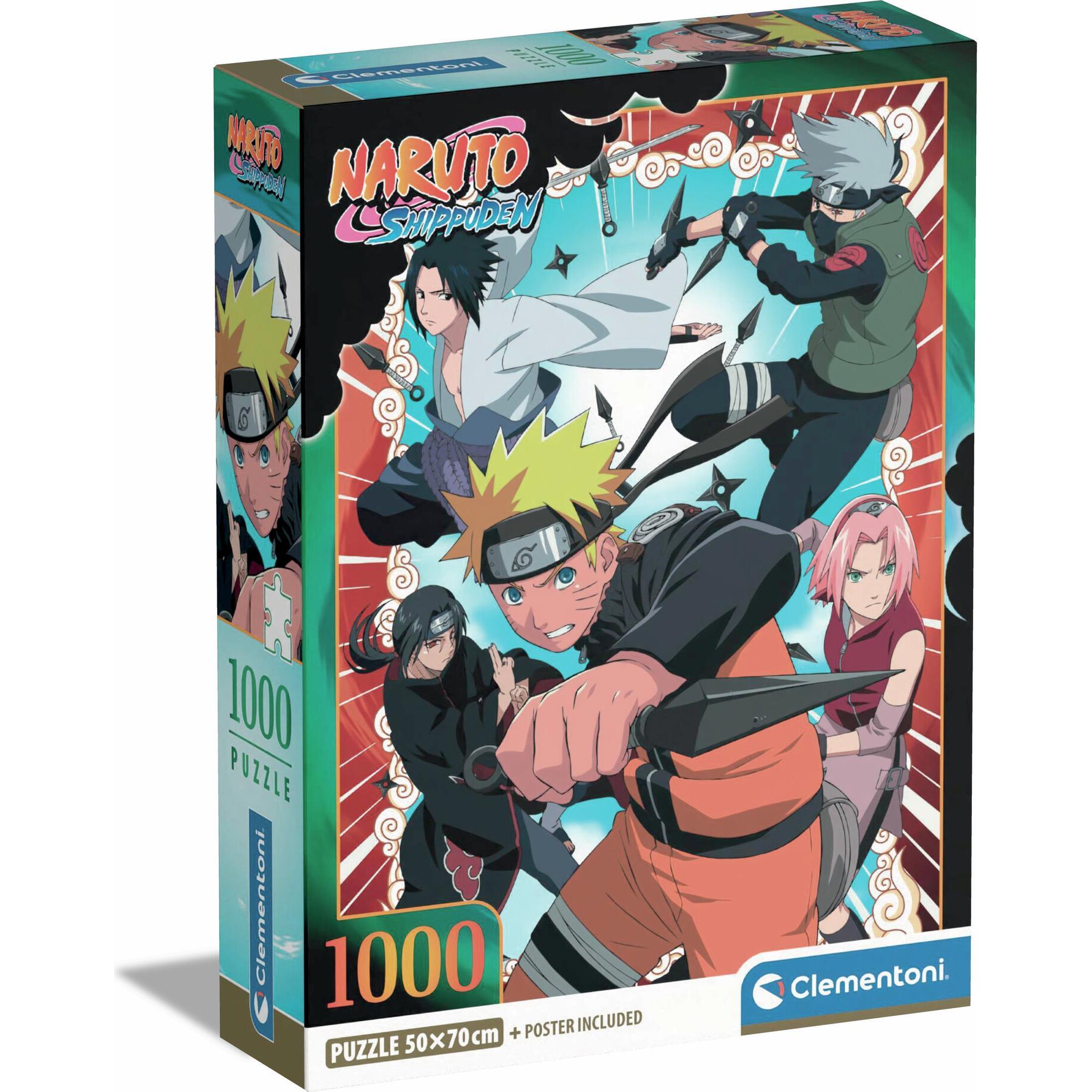 Clementoni Multicolore Puzzle Da 1000 Pezzi: Naruto Shippuden (1000 Pezzi)