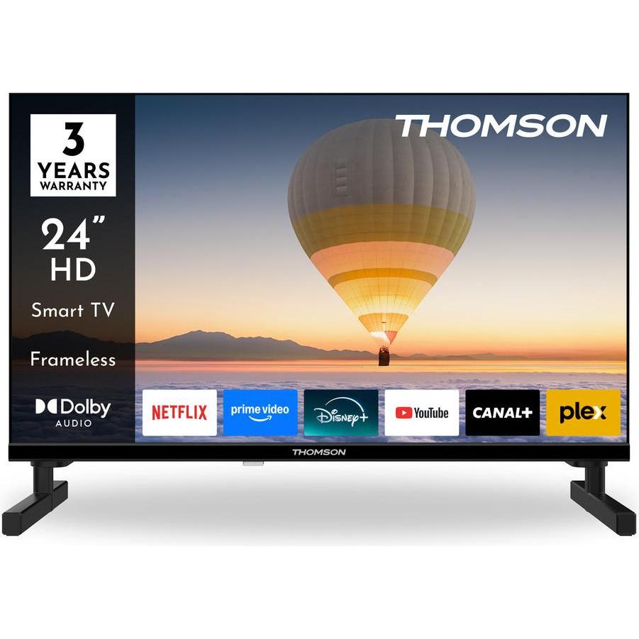 Thomson Smart Tv Led Hd 24 Zoll (24", Led, Hd), Tv, Nero