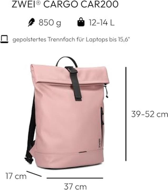 Actual product image Zwei Cargo Backpack Powder with Multiple Compartments and Simple Design