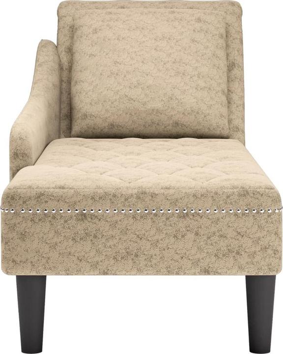 Produktbild vidaXL Chaiselongue Lounge Sofa Recamiere mit Rechter Armlehne Kunstleder (Recamiere)