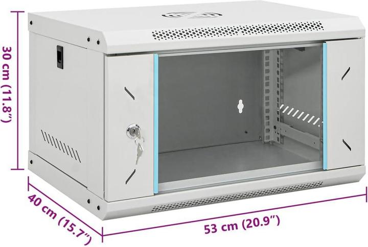 Actual product image vidaXL Lanzo (6 RU, 19 inch rack)