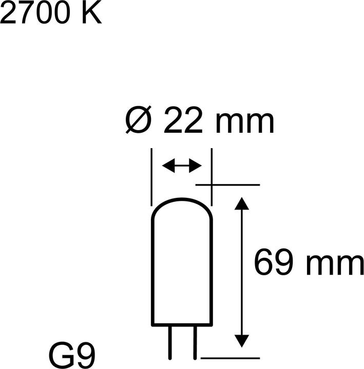 Productafbeelding Paulmann G9 (G9, 7.20 W, 800 lm, 1 x, E)
