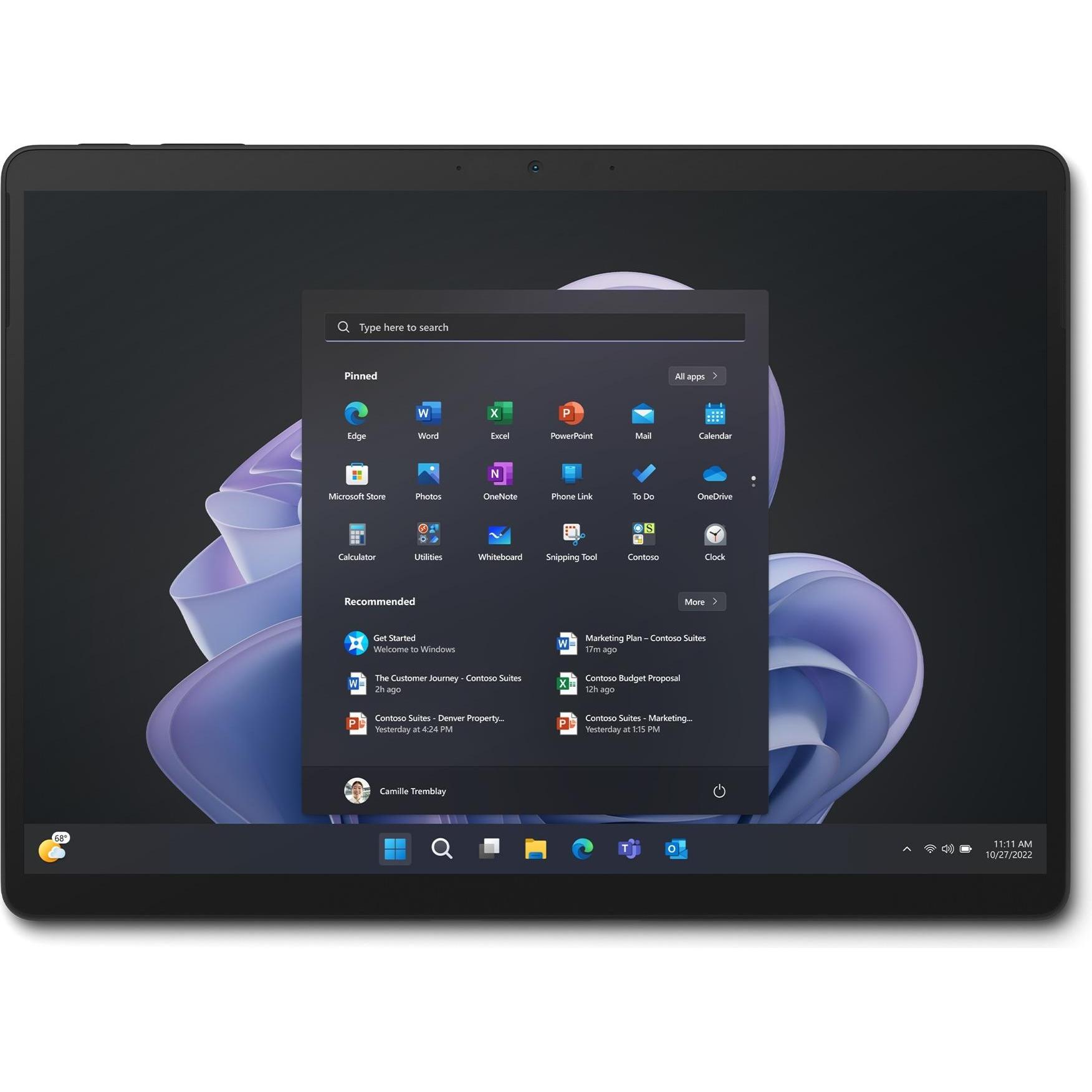 Microsoft Surface Pro 9 for business (13", Intel Core i5-1245U, 8 GB, 512 GB, Ohne Tastaturlayout), Notebook, Silber