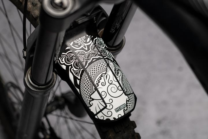 Actual product image Dyedbro Mud Guard Decals Rock Shox (Mudguard set)