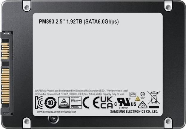 Produktbild Samsung SSD PM893 480GB SATA 2.5 MZ7L3480HCHQ-00A07 (DWPD 1) (480 GB, 2.5")