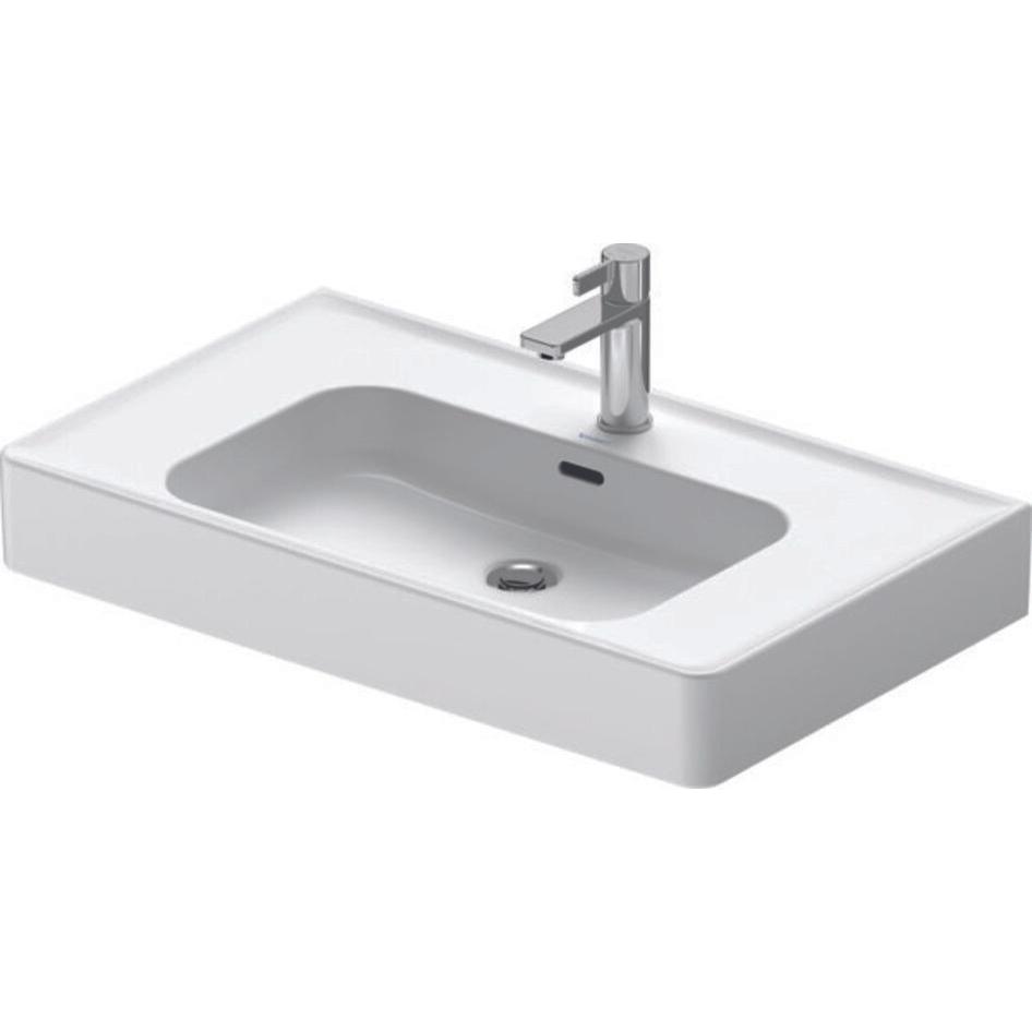 Duravit, Waschbecken, Soleil by Starck Möbelwaschtisch, 800x480mm, mit Überlauf und Hahnloch, 237780 (480 mm, 800 mm)