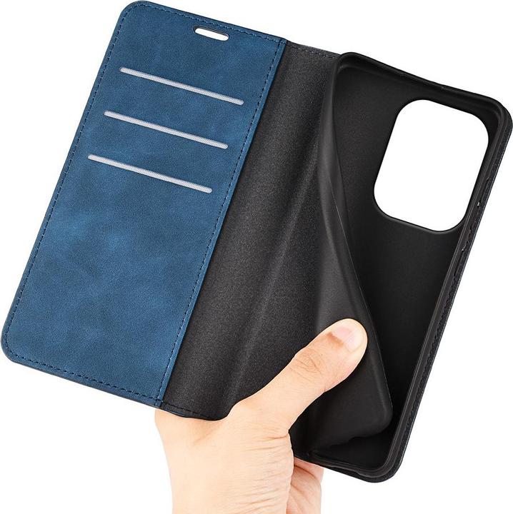 Actual product image Cover-Discount Poco M6 Pro / Redmi Note 13 Pro 4G - Stand Case blue (Xiaomi Redmi Note 13 Pro 4G, Xiaomi Poco M6 Pro)