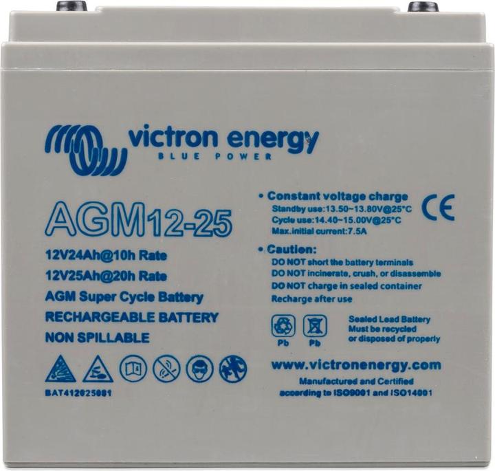 Actual product image Victron Energy AGM Batterie (12 V, 25 Ah)