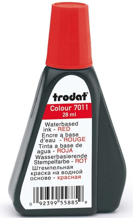 Actual product image Trodat Stamping ink red 28ML 7011/SB