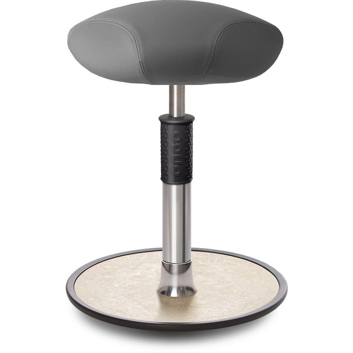 Ongo, Bürostuhl, Sitz- Stehhocker Free Regular Triangel skai Dynactiv M. 160 Grau chr. /creme