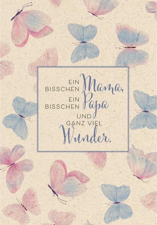 Actual product image Greeting Card Butterfly 12.2 x 17.5 cm (1 pcs.)