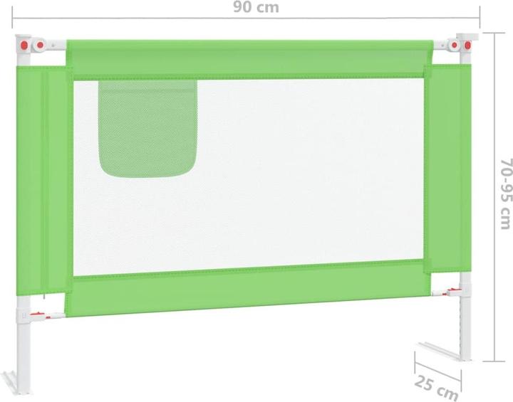 Produktbild vidaXL Bettgitter (90 x 25 x 70 cm)