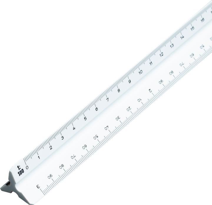 Image du produit Magni Aristo AR23701EB College Règle triangulaire (réduction 1:2,5 :5 :10 :20 :50 :100, plastique, 30 cm (30 cm)