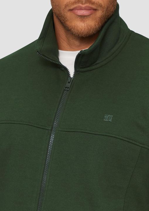 Produktbild s.Oliver Sweatshirt Jacke Sweatjacke mit Stehkragen (XXL)