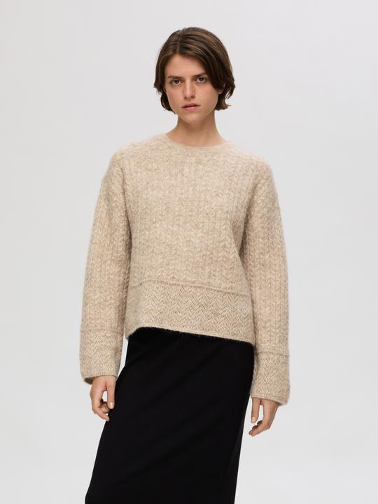 Produktbild Selected Femme Strukturierter Strickpullover (M)