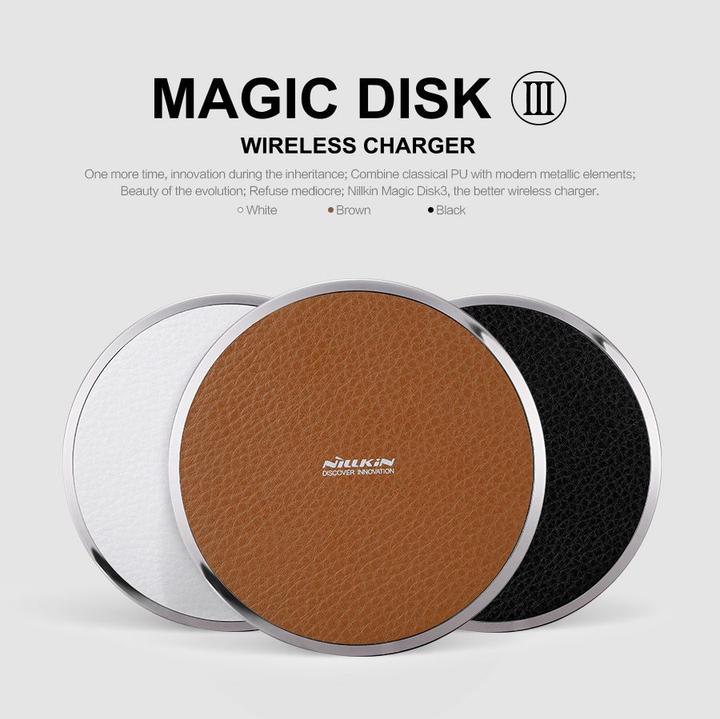 Actual product image Nillkin Magic Disk 3 Induction 2 A įkroviklis (Magic Disk 3 Charger) (10 W)