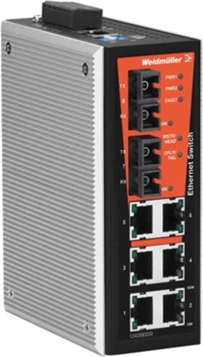 Weidmüller Commutateur rail DIN 6x10/100Mbps 1240990000 (6 ports)