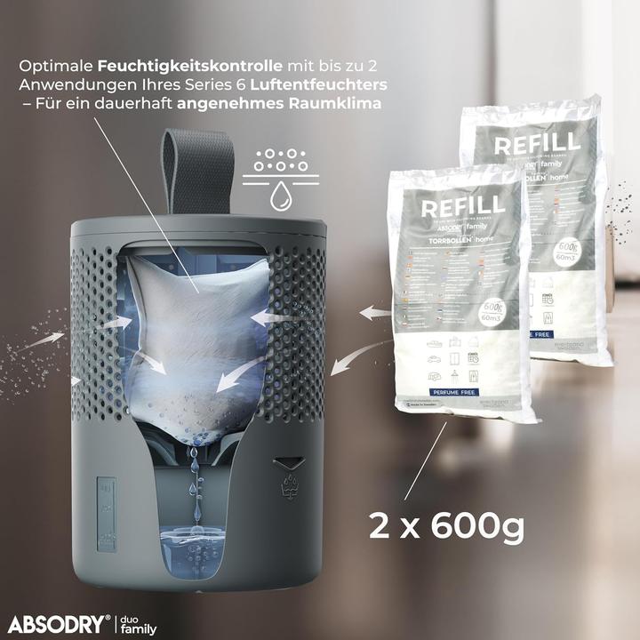 Actual product image Absodry Dehumidifier Refill Pack D (2 x)