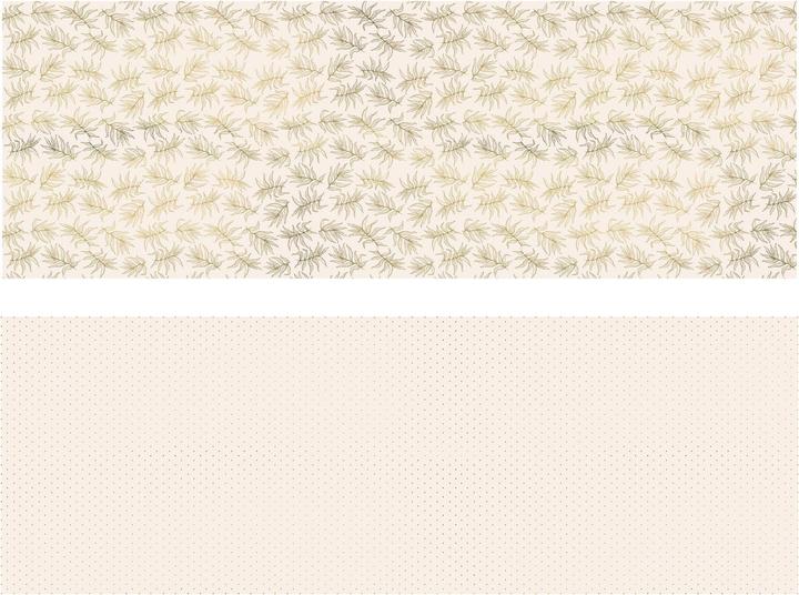 Image du produit Partydeco Papier cadeau 70 x 200 cm, 2 pièces, or/rose clair (Papier cadeau, 2 x)