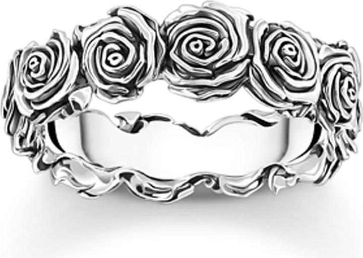 Produktbild Thomas Sabo Ring Midnight Rose Silber (54, 925 Silber)