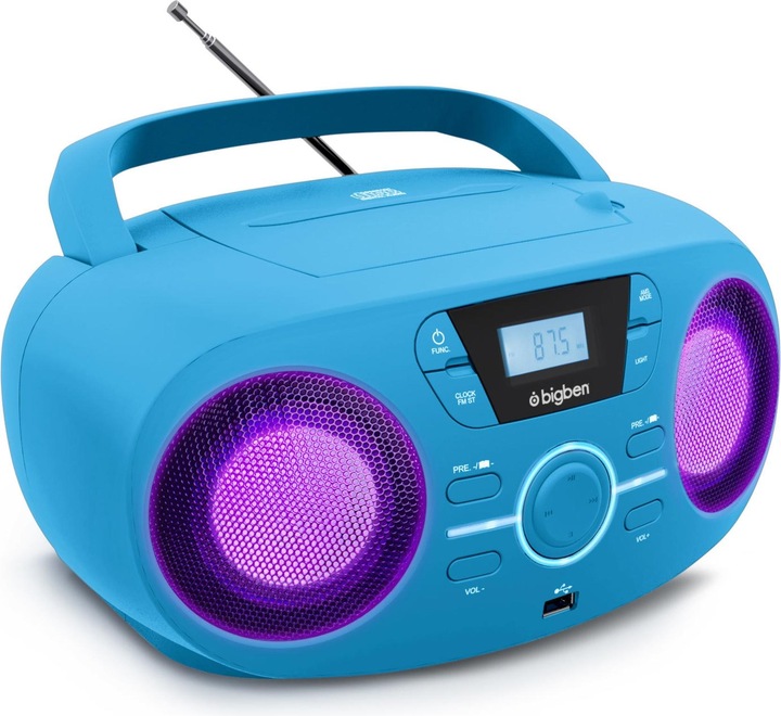 Actual product image Bigben Portable CD/ Radio CD61 USB - blue (VHF)