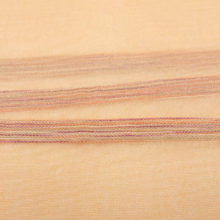Image du produit Stoffrestposten Tissu pour rideaux transparent - corail à rayures discrètes - quantité minimale de vente : 1 mètre